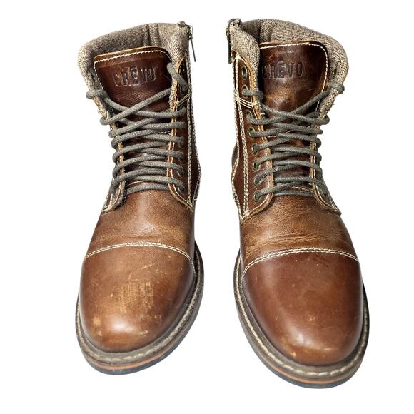 Crevo Camden 226 Men's Brown Leather Work Boots Chestnut US Size 9.5 - Picture 5 of 9